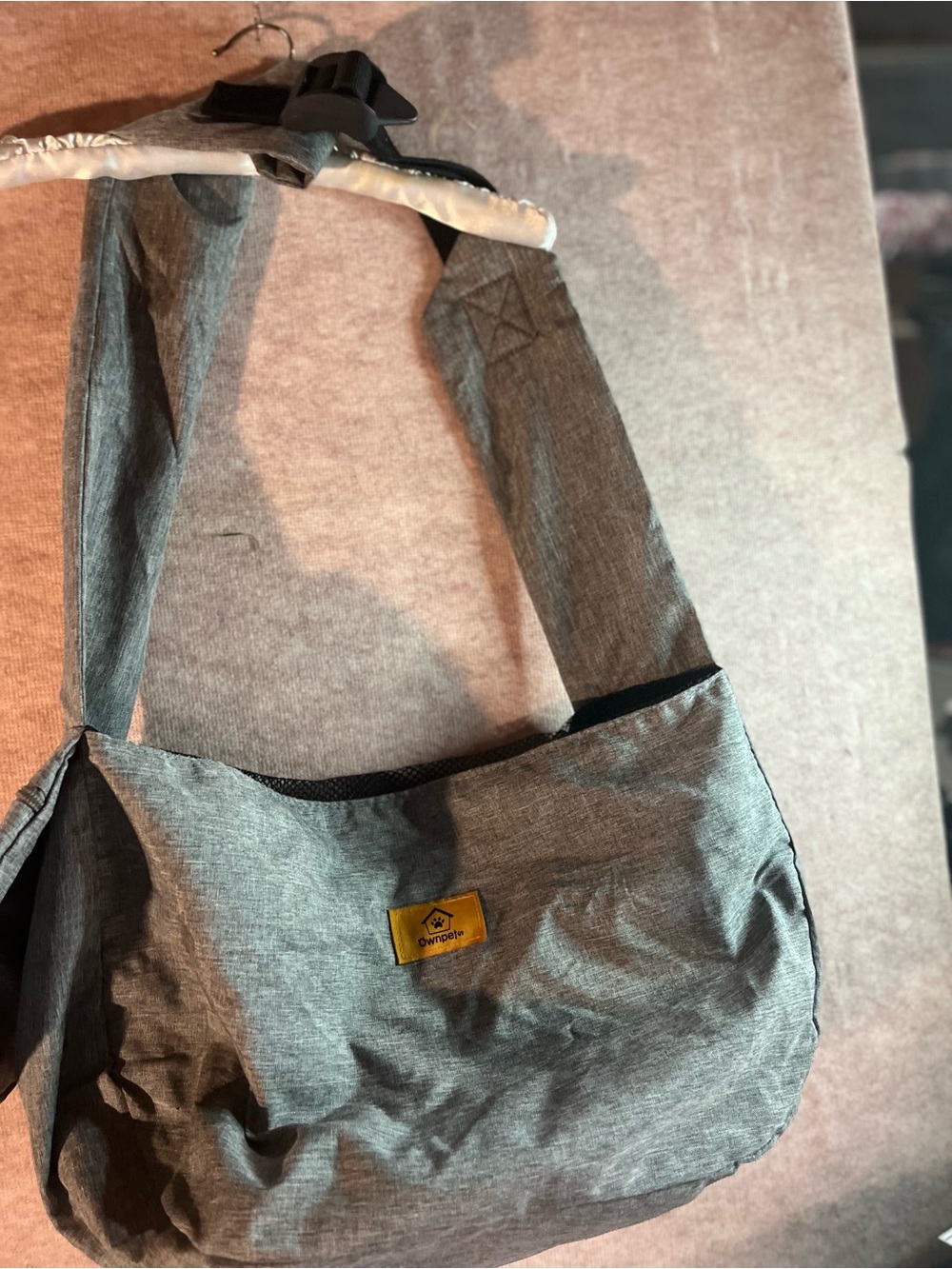 Gray Shoulder Pet Carrier Bag by - Casual Everyday Carry
